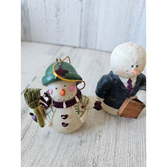 Vintage snowman ornament baker businessman suit decor tree - Picture 6 of 7